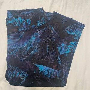 Tropical Print Work Out Pants